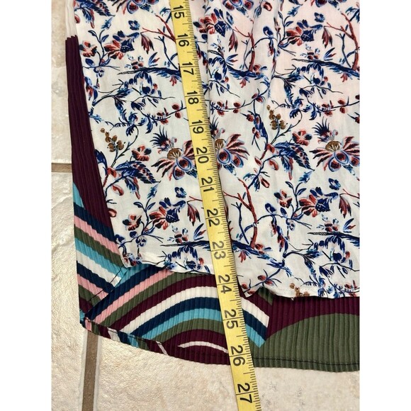 Anthropologie One September Size M  Caia Floral Blouse Boho Peasant Festival - Picture 10 of 13